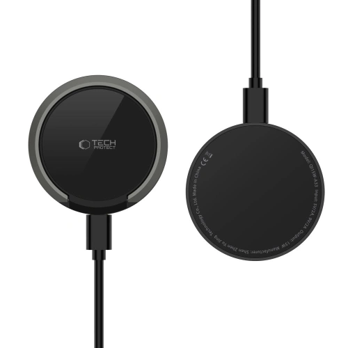 Kup Ładowarka bezprzewodowa Tech-Protect QI15W-A33 Magnetic MagSafe Wireless Charger Black - THP2788 - {ean13} - Sklep Home Screen
