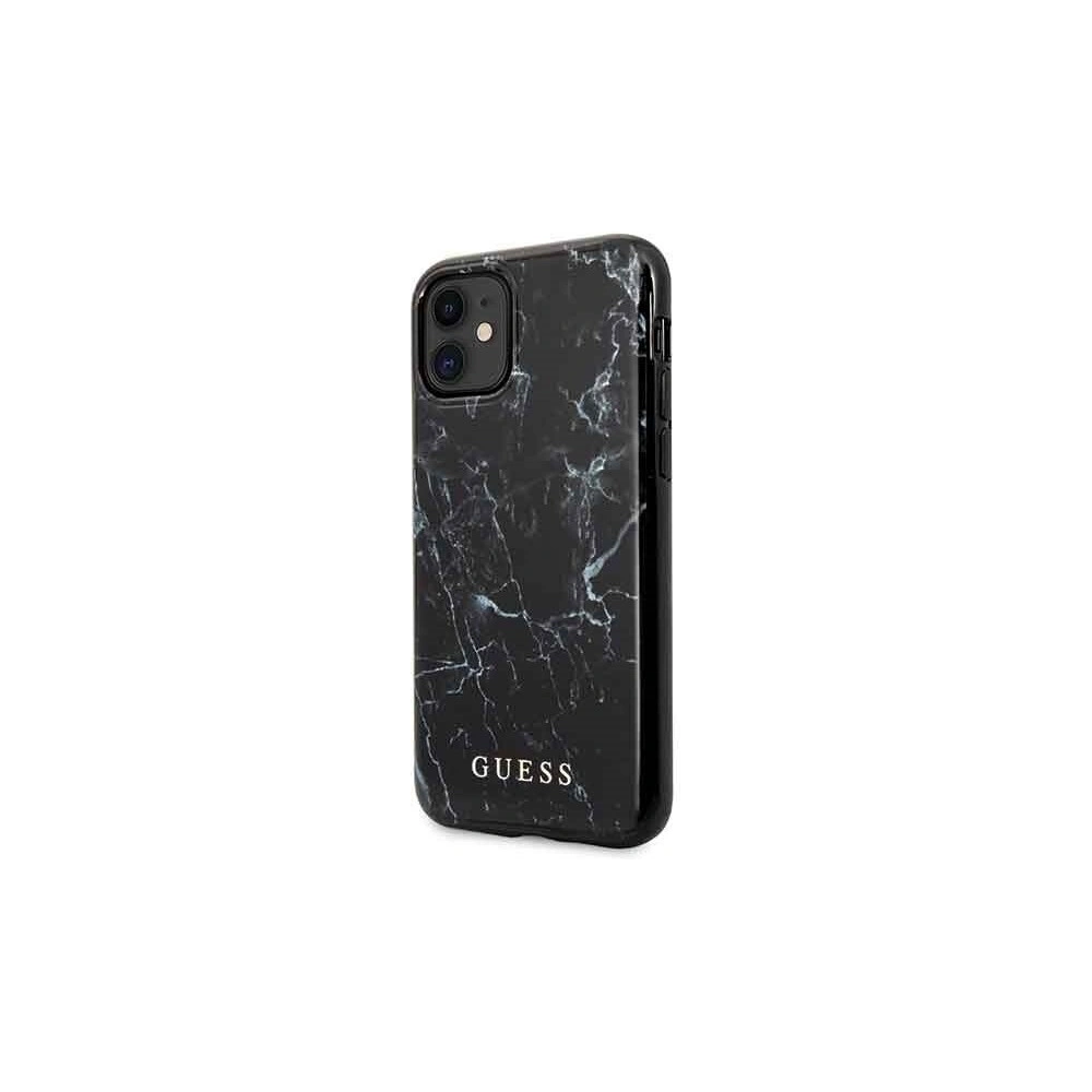 Etui Guess GUHCN61PCUMABK Apple iPhone 11 czarny/black Marble