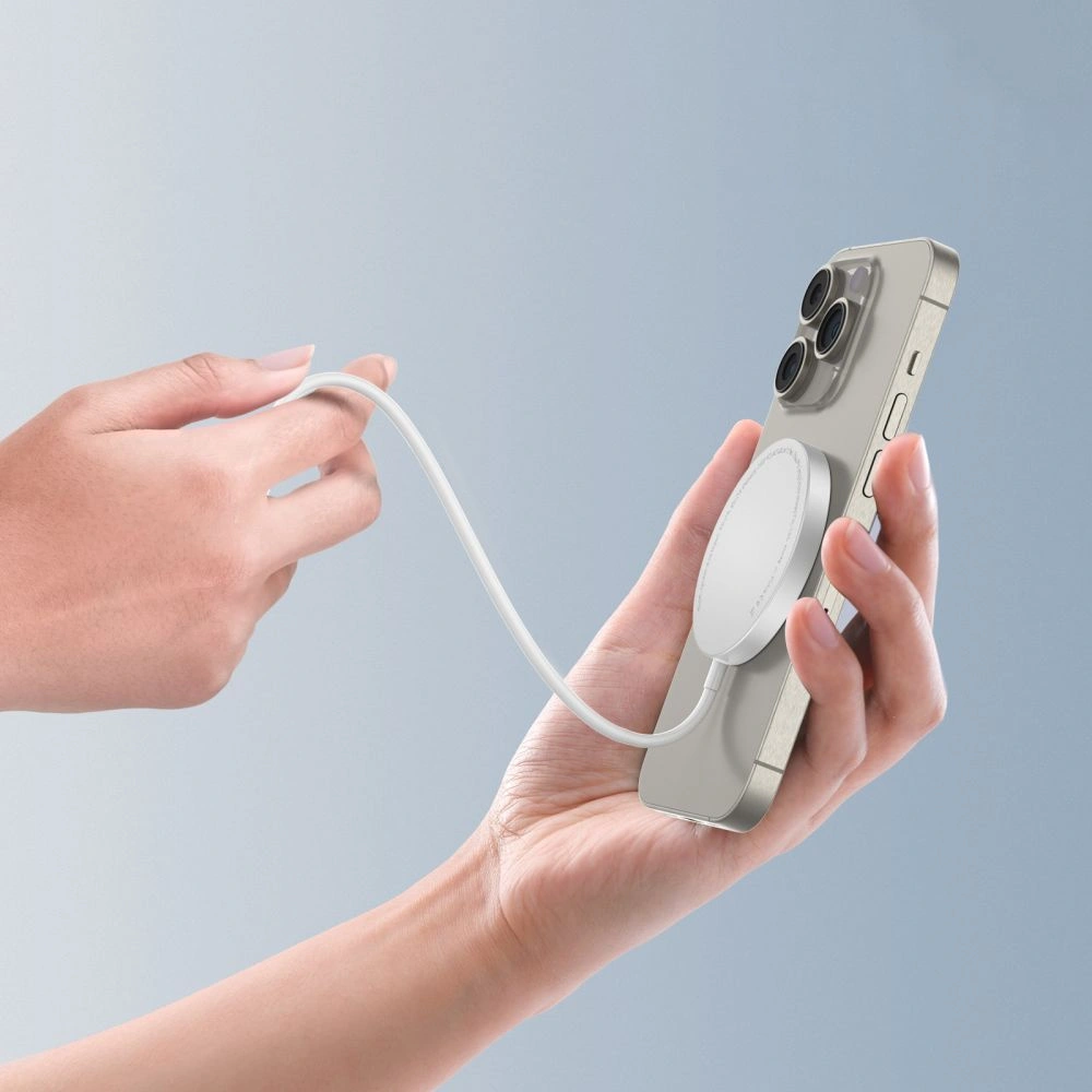 Ładowarka bezprzewodowa Tech-Protect QI15W-A34 Magnetic MagSafe Wireless Charger White