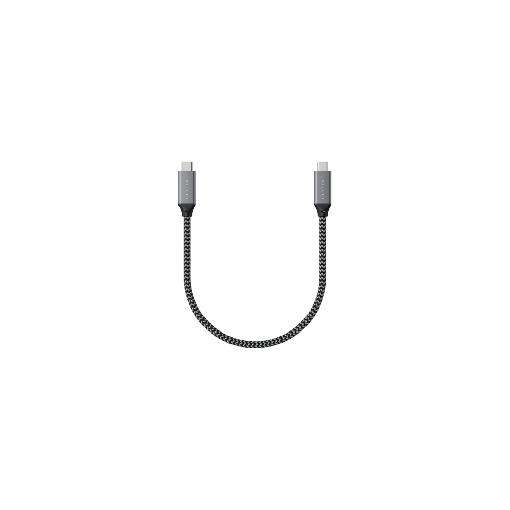 Kabel Satechi USB-C / USB-C 100W, 40Gbps, 25cm space gray