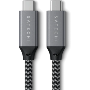 Kup Kabel Satechi USB-C / USB-C 100W, 40Gbps, 25cm space gray - STH125 - {ean13} - Sklep Home Screen
