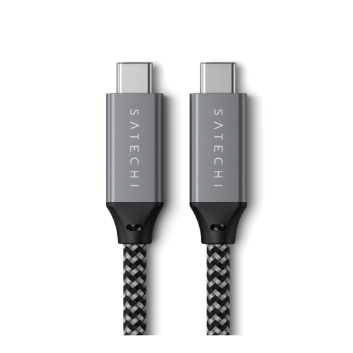 Kup Cablul Satechi USB-C / USB-C 100W, 40Gbps, 25cm gri spațial - STH125 - {ean13} - Sklep Home Screen