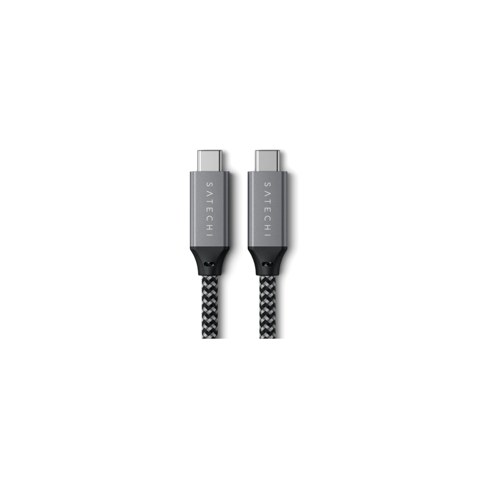 Kabel Satechi USB-C / USB-C 100W, 40Gbps, 25cm space gray