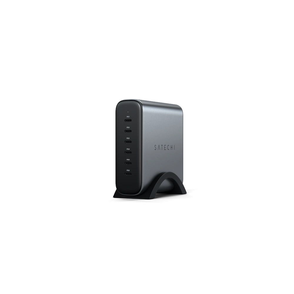 Ładowarka sieciowa Satechi 6-Port 6xUSB-C GaN 200W PD GaN space gray