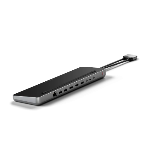 Kup Dockingstation Satechi Dual Dock Stand MacBook 2xUSB-C / USB-C PD 75W, 2xUSB-C, 2xHDMI 2.0, DP 1.4 Port, 2xUSB-A, RJ45, M.2 SATA/NVMe - STH128 - {ean13} - Sklep Home Screen