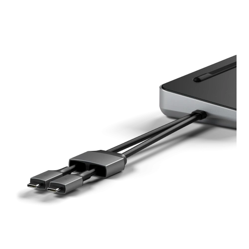 Kup Dokkoló állomás Satechi Dual Dock Stand MacBook 2xUSB-C / USB-C PD 75W, 2xUSB-C, 2xHDMI 2.0, DP 1.4 Port, 2xUSB-A, RJ45, M.2 SATA/NVMe - STH128 - {ean13} - Sklep Home Screen