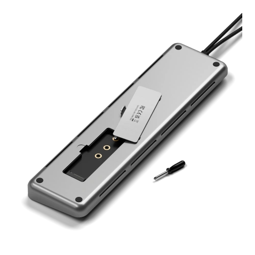 Kup Dockingstation Satechi Dual Dock Stand MacBook 2xUSB-C / USB-C PD 75W, 2xUSB-C, 2xHDMI 2.0, DP 1.4 Port, 2xUSB-A, RJ45, M.2 SATA/NVMe - STH128 - {ean13} - Sklep Home Screen