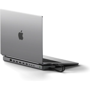 Buy Satechi Dual Dock Stand MacBook 2xUSB-C / USB-C PD 75W,2xUSB-C,2xHDMI 2.0, DP 1.4 Port, 2xUSB-A,RJ45,M.2 SATA/NVMe - STH128 - {ean13} - Home Screen Store Europe