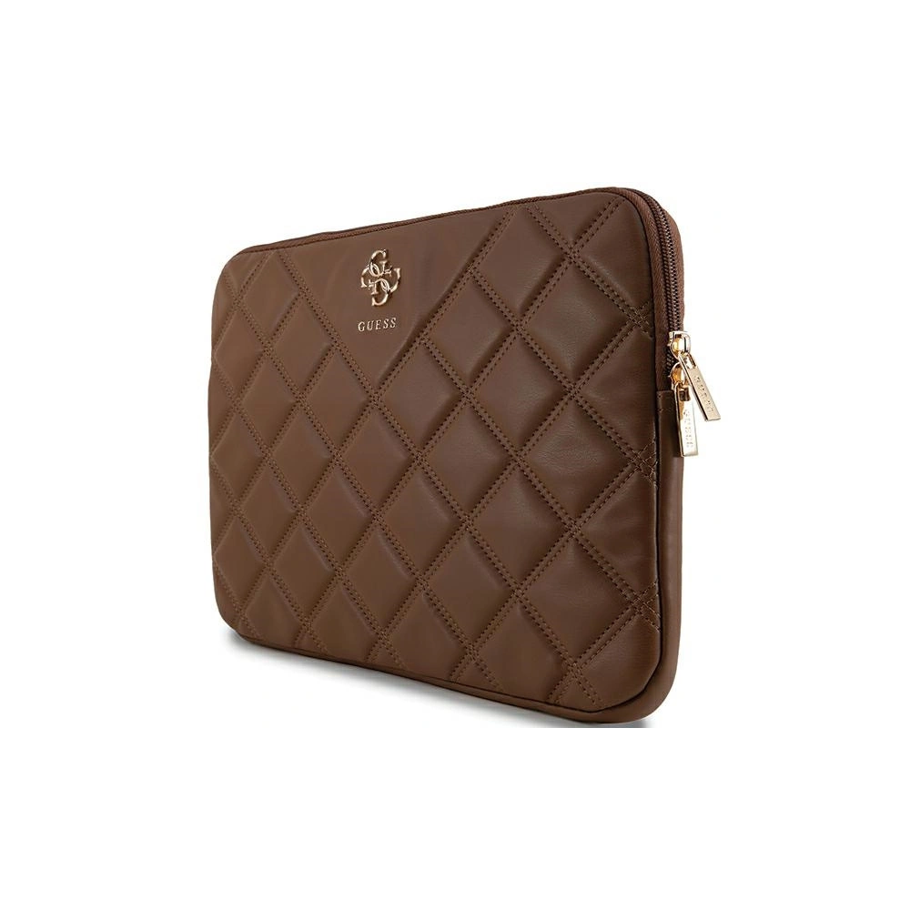 Torba Guess Sleeve GUCS14ZPSQSSGW 14" Quilted 4G brązowy/brown