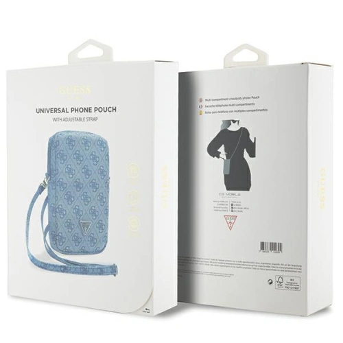 Kup Torebă Guess GUWBZP4GFTSB Zip 4G Triangle albastru/blue - GUE3392 - {ean13} - Sklep Home Screen