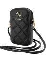 Torebă Guess GUWBZPSQSSGK Zip Quilted 4G neagră/black