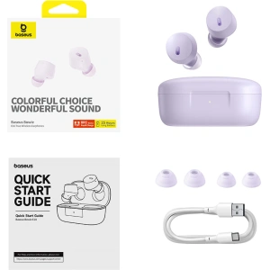 Kup Căști wireless in-ear Baseus Bowie E18 TWS ENC IPX4 violet - BSU4885 - {ean13} - Sklep Home Screen