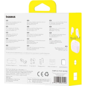 Kup Căști wireless in-ear Baseus Bowie E18 TWS ENC IPX4 violet - BSU4885 - {ean13} - Sklep Home Screen