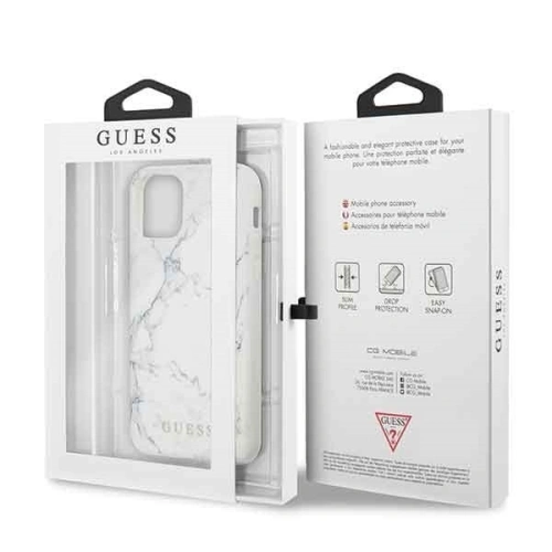 Kup Guess Apple Tasche GUHCN61PCUMAWH iPhone 11 weiß/weiß Marmor - GUE231WHT - {ean13} - Sklep Home Screen