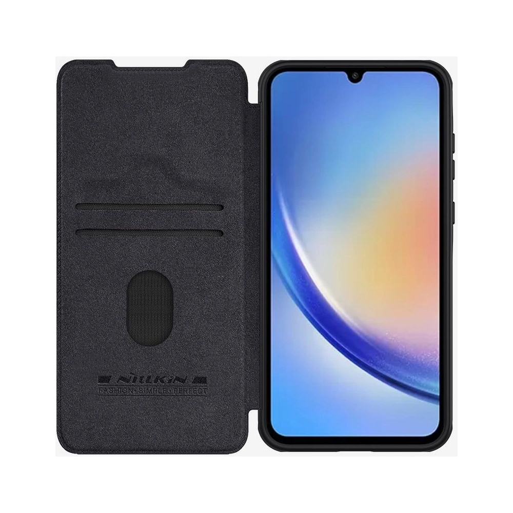 Etui Nillkin Qin Pro Leather Case Samsung Galaxy A55 5G Black / Czarny