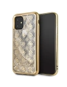 Etui Guess GUHCN61PEOLGGO Apple iPhone 11 aurie/gold hard case 4G Peony Liquid Glitter