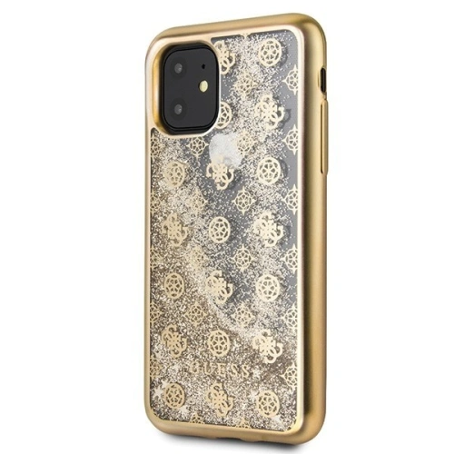 Kup Etui Guess GUHCN61PEOLGGO Apple iPhone 11 aurie/gold hard case 4G Peony Liquid Glitter - GUE232GLD - {ean13} - Sklep Home Screen