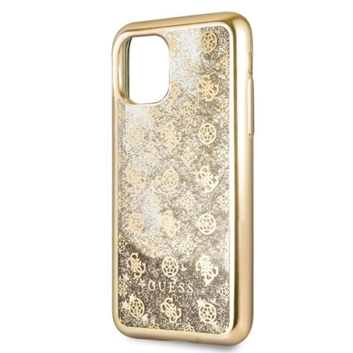 Kup Etui Guess GUHCN61PEOLGGO Apple iPhone 11 aurie/gold hard case 4G Peony Liquid Glitter - GUE232GLD - {ean13} - Sklep Home Screen