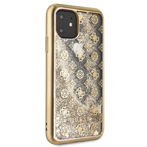 Kup Etui Guess GUHCN61PEOLGGO Apple iPhone 11 aurie/gold hard case 4G Peony Liquid Glitter - GUE232GLD - {ean13} - Sklep Home Screen