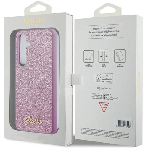 Kup Etui Guess GGUHCS24MHGGSHU Samsung Galaxy S24+ Plus hardcase Glitter Script fioletowy/purple - GUE3400 - {ean13} - Sklep Home Screen