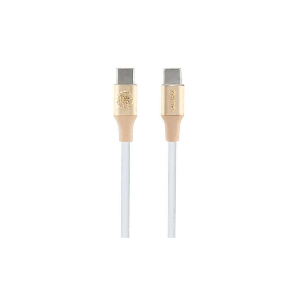 Kabel Guess GUCCLALRGDD USB-C / USB-C 1.5m Fast Charging Ebossed Logo złoty/light gold