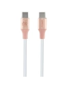 Kabel Guess GUCCLALRGDP USB-C / USB-C 1.5m Fast Charging Ebossed Logo różowy/pink