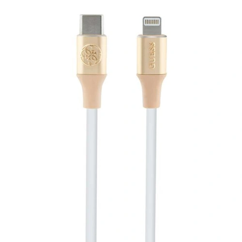 Kup Kábel Guess GUCLLALRGDD USB-C / Lightning 1.5m Gyors Töltés Emblémás Arany/zöld arany - GUE3403 - {ean13} - Sklep Home Screen