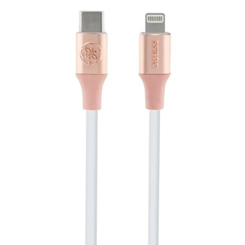 Kup Kábel Guess GUCLLALRGDP USB-C / Lightning 1.5m Gyors Töltés Emblémás Logó rózsaszín/pink - GUE3404 - {ean13} - Sklep Home Screen