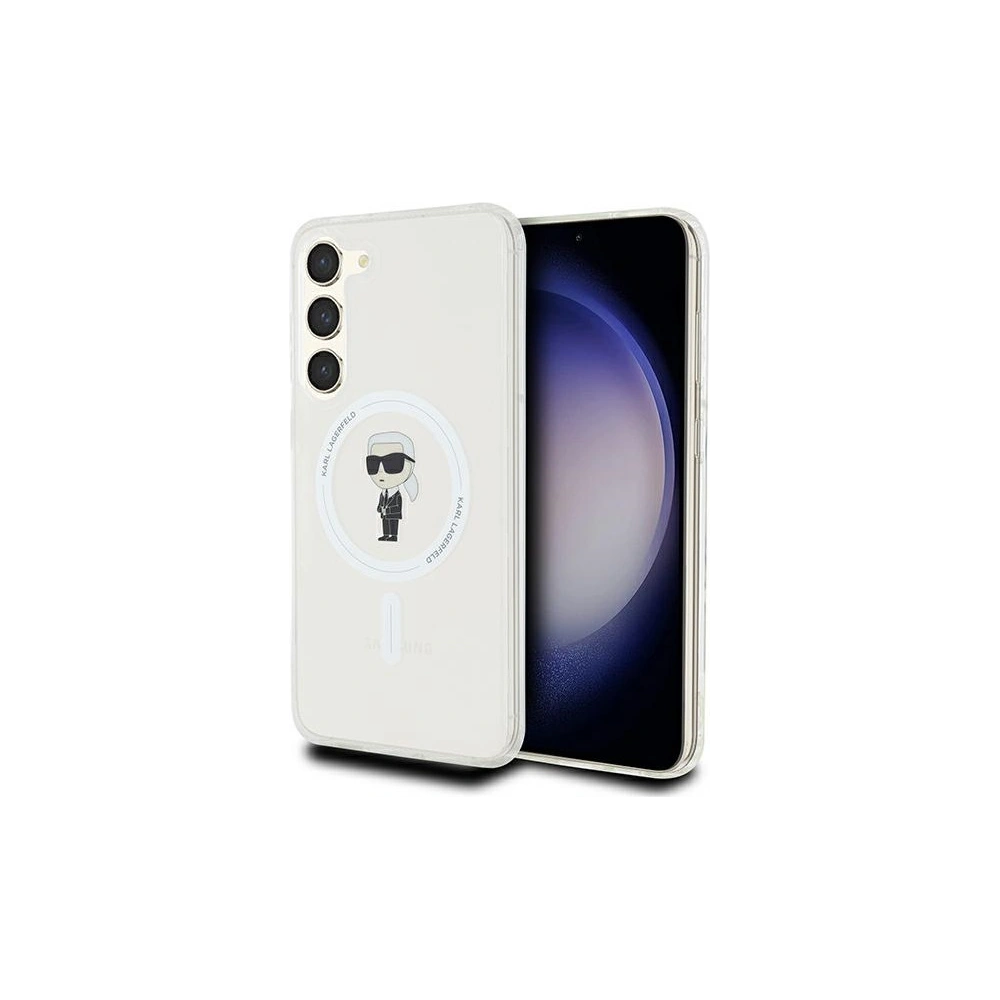 Etui Karl Lagerfeld KLHMS24MHFCKNOT Samsung Galaxy S24+ Plus hardcase IML Ikonik MagSafe transparent