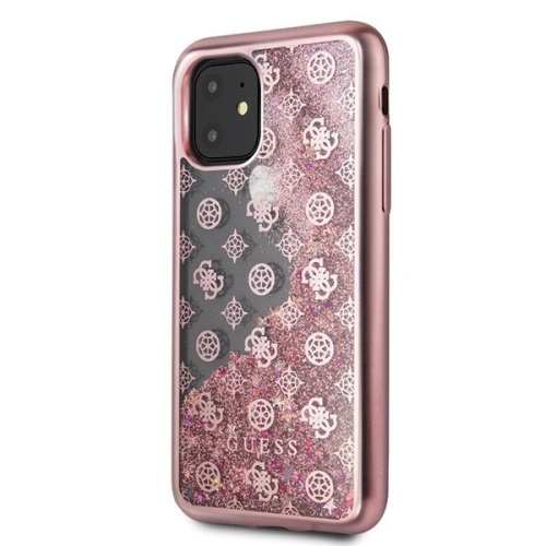 Kup Guess Apple Tasche GUHCN61PEOLGPI iPhone 11 rosegold/rosegold Hartschale 4G Peony Liquid Glitter - GUE233PNKGLD - {ean13} - Sklep Home Screen