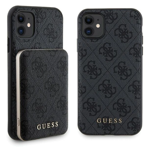 Kup Set Guess GUBPM5N614GEMGK Apple iPhone 11 Hardcase + Powerbank 5000mAh MagSafe 4G Metall-Logo schwarz/black - GUE3405 - {ean13} - Sklep Home Screen