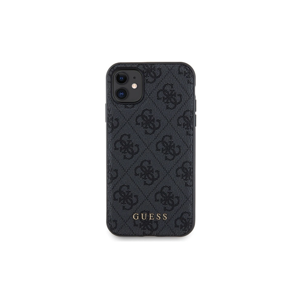 Zestaw Guess GUBPM5N614GEMGK Apple iPhone 11 hardcase + Powerbank 5000mAh MagSafe 4G Metal Logo czarny/black