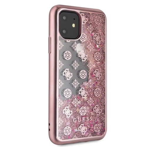Kup Guess Apple Tasche GUHCN61PEOLGPI iPhone 11 rosegold/rosegold Hartschale 4G Peony Liquid Glitter - GUE233PNKGLD - {ean13} - Sklep Home Screen