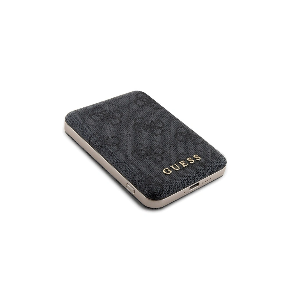 Zestaw Guess GUBPM5P13L4GEMGK Apple iPhone 13 Pro hardcase + Powerbank 5000mAh MagSafe 4G Metal Logo czarny/black