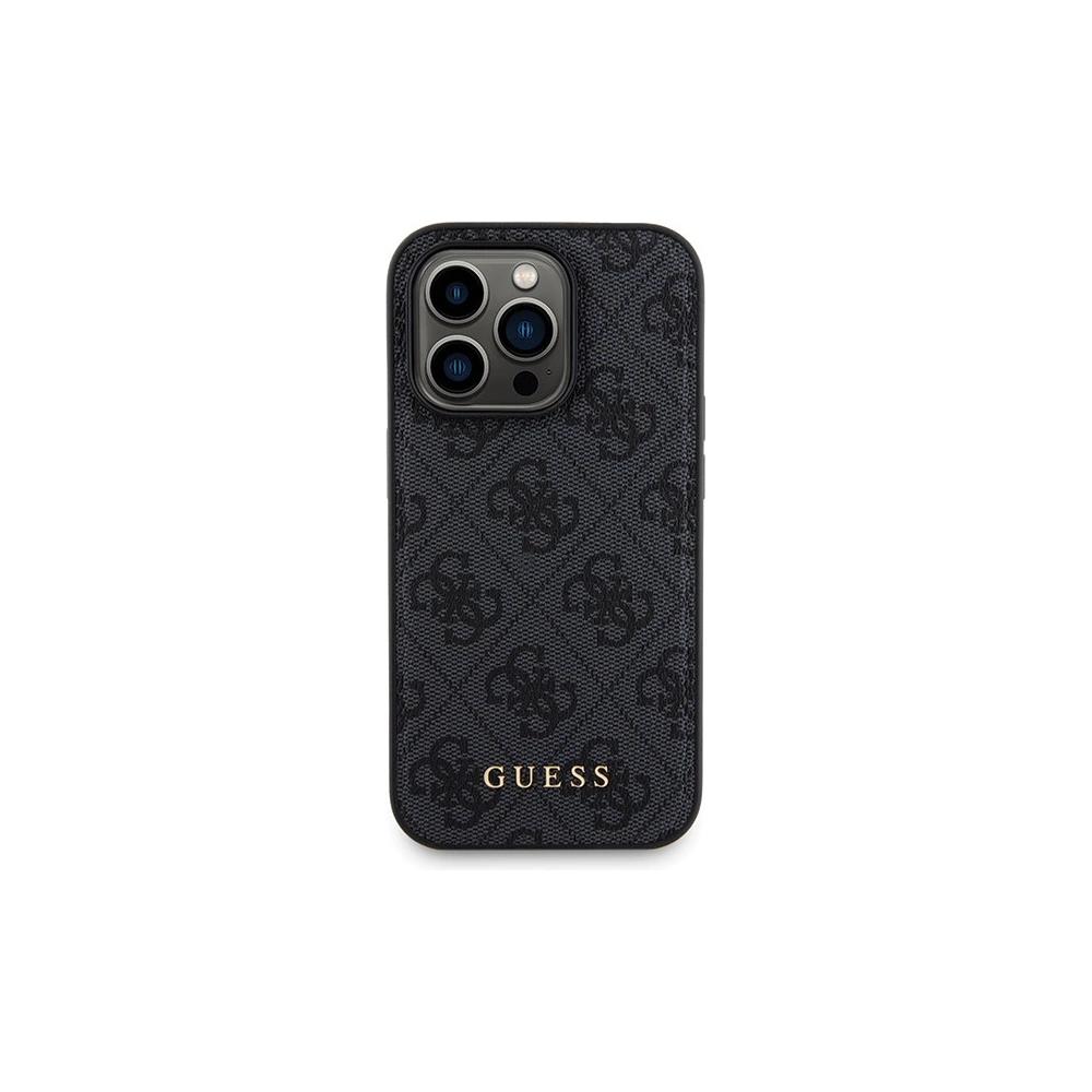 Zestaw Guess GUBPM5P14L4GEMGK Apple iPhone 14 Pro hardcase + Powerbank 5000mAh MagSafe 4G Metal Logo czarny/black