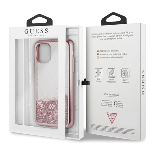 Kup Guess Apple Tasche GUHCN61PEOLGPI iPhone 11 rosegold/rosegold Hartschale 4G Peony Liquid Glitter - GUE233PNKGLD - {ean13} - Sklep Home Screen