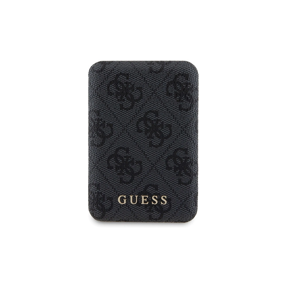 Zestaw Guess GUBPM5P14L4GEMGK Apple iPhone 14 Pro hardcase + Powerbank 5000mAh MagSafe 4G Metal Logo czarny/black