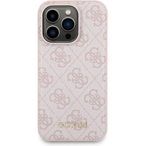Kup Zestaw Guess GUBPM5P14L4GEMGP Apple iPhone 14 Pro hardcase + Powerbank 5000mAh MagSafe 4G Metal Logo różowy/pink - GUE3409 - {ean13} - Sklep Home Screen