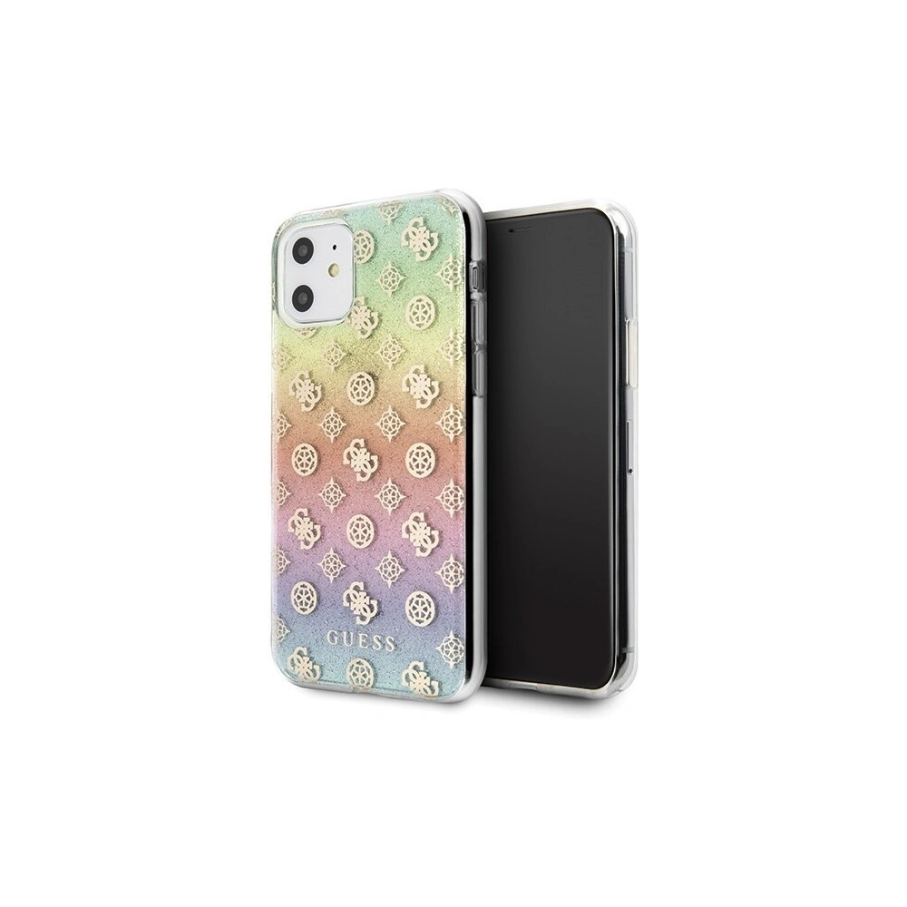 Etui Guess GUHCN61PEOML Apple iPhone 11 multicolor hard case Iridescent 4G Peony