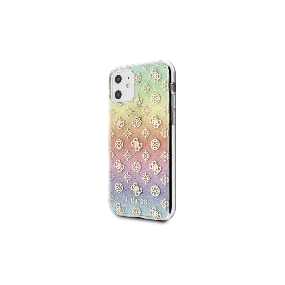 Etui Guess GUHCN61PEOML Apple iPhone 11 multicolor hard case Iridescent 4G Peony