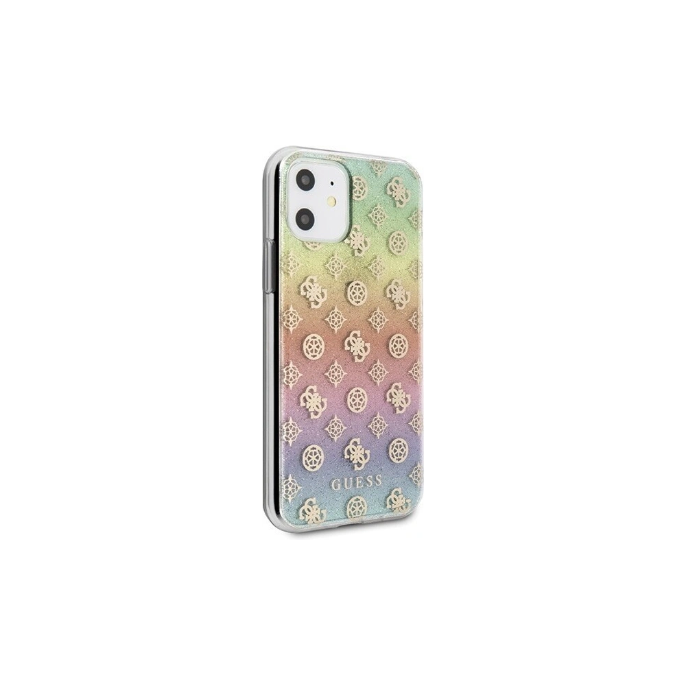 Etui Guess GUHCN61PEOML Apple iPhone 11 multicolor hard case Iridescent 4G Peony
