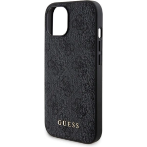 Zestaw Guess GUBPM5P15S4GEMGK Apple iPhone 15 hardcase + Powerbank 5000mAh MagSafe 4G Metal Logo czarny/black