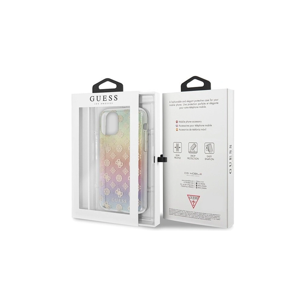 Etui Guess GUHCN61PEOML Apple iPhone 11 multicolor hard case Iridescent 4G Peony