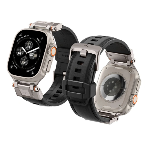 Kup Pasek Spigen DuraPro Armor PU Apple Watch 4/5/6/7/8/9/SE/Ultra 42/44/45/49mm Fekete - SPN3396 - {ean13} - Sklep Home Screen