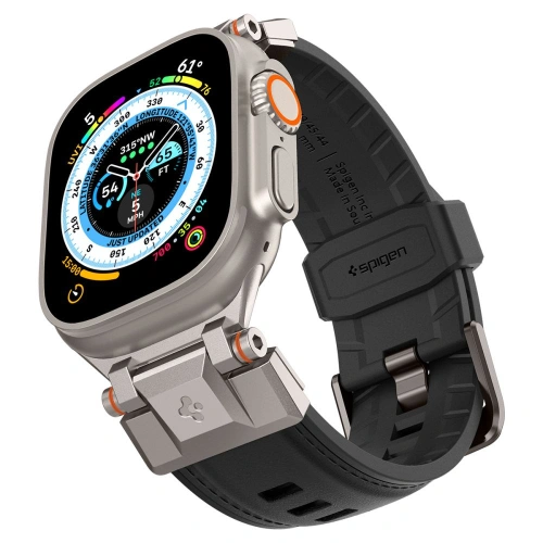 Kup Pasek Spigen DuraPro Armor PU Apple Watch 4/5/6/7/8/9/SE/Ultra 42/44/45/49mm Fekete - SPN3396 - {ean13} - Sklep Home Screen
