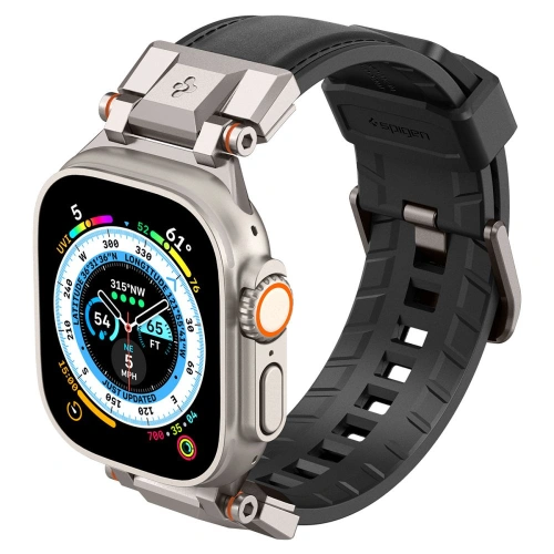 Kup Pasek Spigen DuraPro Armor PU Apple Watch 4/5/6/7/8/9/SE/Ultra 42/44/45/49mm Fekete - SPN3396 - {ean13} - Sklep Home Screen