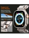Kup Pasek Spigen DuraPro Armor PU Apple Watch 4/5/6/7/8/9/SE/Ultra 42/44/45/49mm Fekete - SPN3396 - {ean13} - Sklep Home Screen