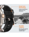 Kup Pasek Spigen DuraPro Armor PU Apple Watch 4/5/6/7/8/9/SE/Ultra 42/44/45/49mm Fekete - SPN3396 - {ean13} - Sklep Home Screen