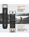 Kup Pasek Spigen DuraPro Armor PU Apple Watch 4/5/6/7/8/9/SE/Ultra 42/44/45/49mm Fekete - SPN3396 - {ean13} - Sklep Home Screen
