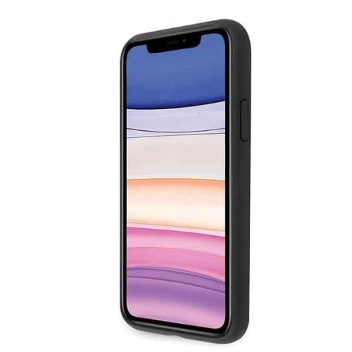 Kup Guess Apple Tasche GUHCN61RSSASBK iPhone 11 schwarz/schwarz Hartschalenetui Saffiano 4G Circle Logo - GUE235BLK - {ean13} - Sklep Home Screen